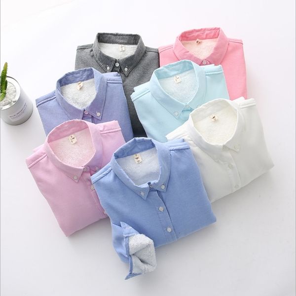 women's shirt autumn winter candy color berber fleece thickening cotton blouses female lapel warm bottoming shirt ol blusas 210225, White
women's shirt autumn winter candy color berber fleece thickening cotton blouses female lapel warm bottoming shirt ol blusas 210225, White