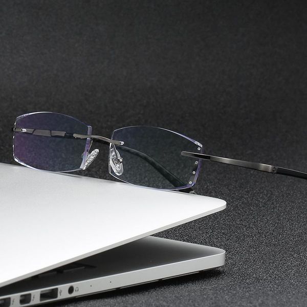 fashion sunglasses frames zirosat 2952 pure titanium rimless men eyeglasses brand designer myopia clear optical prescription eyewear frame, Black
fashion sunglasses frames zirosat 2952 pure titanium rimless men eyeglasses brand designer myopia clear optical prescription eyewear frame, Black
