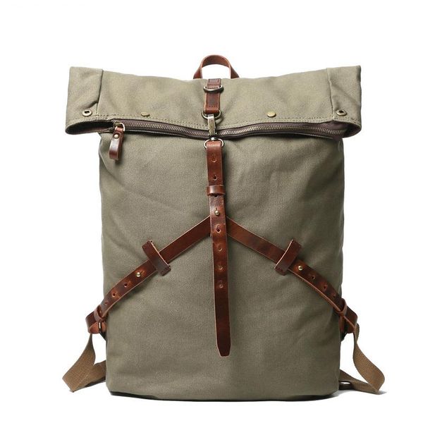 backpack personalized men and women large capacity business travel school bag canvas leather cross-shaped mountaineering
backpack personalized men and women large capacity business travel school bag canvas leather cross-shaped mountaineering