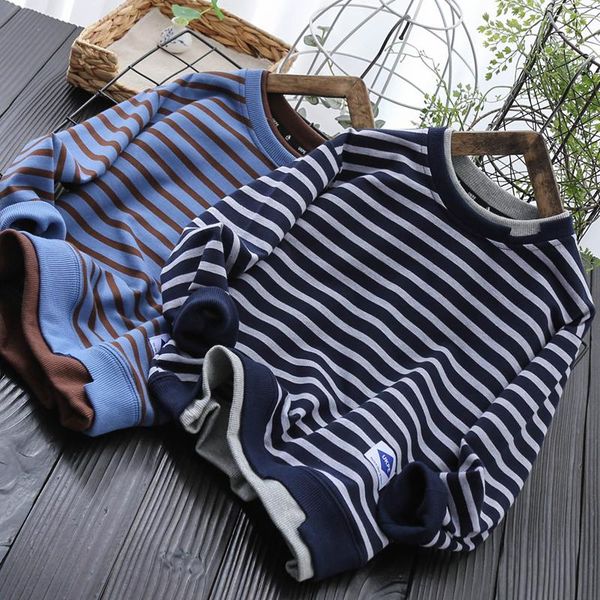 boys' false two-piece sweaters medium and big children's casual striped pullover baby spring and autumn new cotton base shirt, Blue;gray
boys' false two-piece sweaters medium and big children's casual striped pullover baby spring and autumn new cotton base shirt, Blue;gray