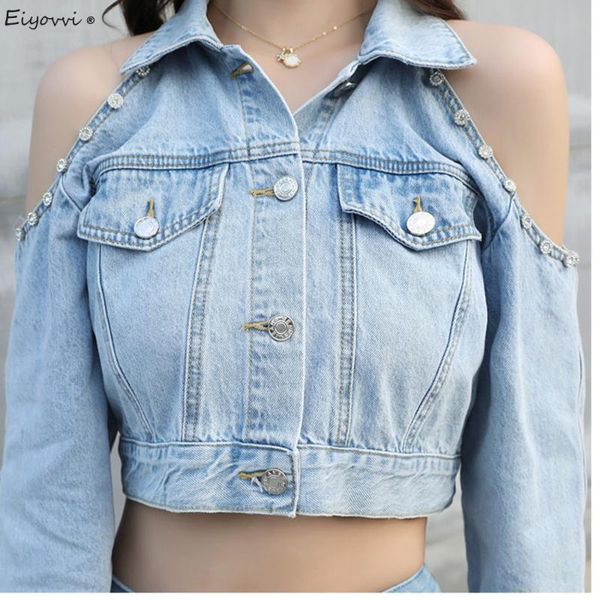 women's jackets 2021 spring autumn arrival denim jacket long sleeve strapless oversized harajuku short jeans coat outerwear, Black;brown
women's jackets 2021 spring autumn arrival denim jacket long sleeve strapless oversized harajuku short jeans coat outerwear, Black;brown