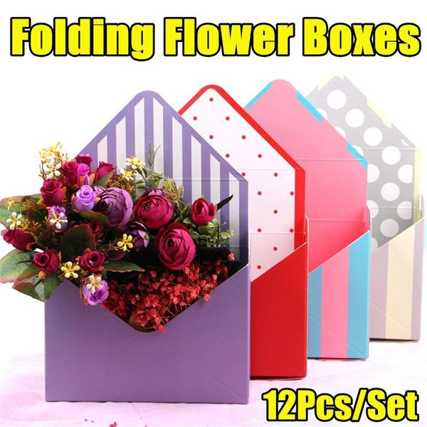 12pcs/set bouquet gift box envelope flower boxes cardboard folding floral bouquet paper box romantic flower paper holder decor
12pcs/set bouquet gift box envelope flower boxes cardboard folding floral bouquet paper box romantic flower paper holder decor