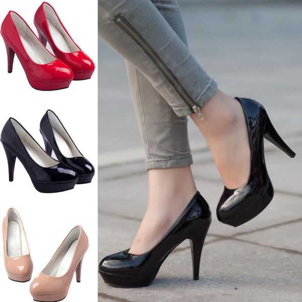 dress shoes women pumps high heel fashion classic patent leather ol heels platform wedding thin weeding party black
dress shoes women pumps high heel fashion classic patent leather ol heels platform wedding thin weeding party black