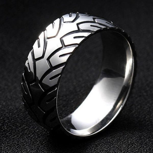 cluster rings 316 stainless steel vintage car tire pattern ring 2021 korean fashion 8mm boys girls steampunk jewelry wholesale, Golden;silver
cluster rings 316 stainless steel vintage car tire pattern ring 2021 korean fashion 8mm boys girls steampunk jewelry wholesale, Golden;silver