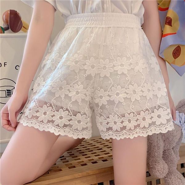 women's shorts classic chic women solid embroidery floral crochet loose stylish wide leg casual korean wedding simple female, White;black
women's shorts classic chic women solid embroidery floral crochet loose stylish wide leg casual korean wedding simple female, White;black