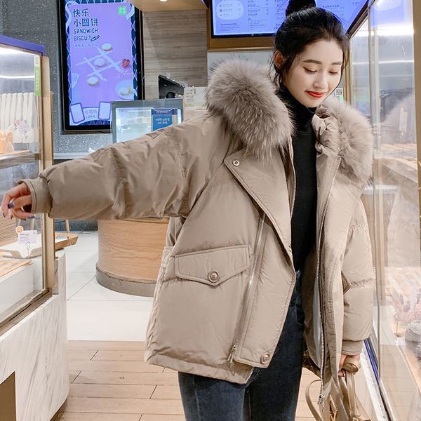 net red 2021 boutique women's fake two-piece suit oversized wool collar white duck down jacket, Black
net red 2021 boutique women's fake two-piece suit oversized wool collar white duck down jacket, Black