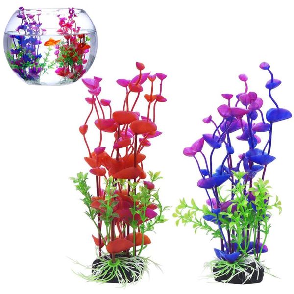 decorations 2 pcs artificial underwater plant sea grass fake decorative aquarium ornament for fish tank (purple and red)
decorations 2 pcs artificial underwater plant sea grass fake decorative aquarium ornament for fish tank (purple and red)