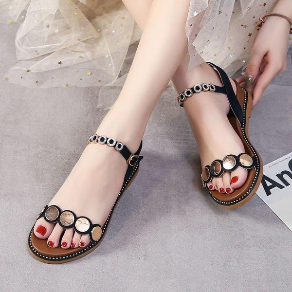sandals 2021 trend summer shoes casual fashion ladies high heels peeking ankle with flat women, Black
sandals 2021 trend summer shoes casual fashion ladies high heels peeking ankle with flat women, Black