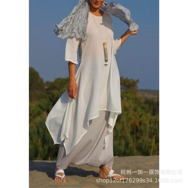 2020 spring solid linen women's dress loose long sleeve cotton linen skirt, Black;gray
2020 spring solid linen women's dress loose long sleeve cotton linen skirt, Black;gray