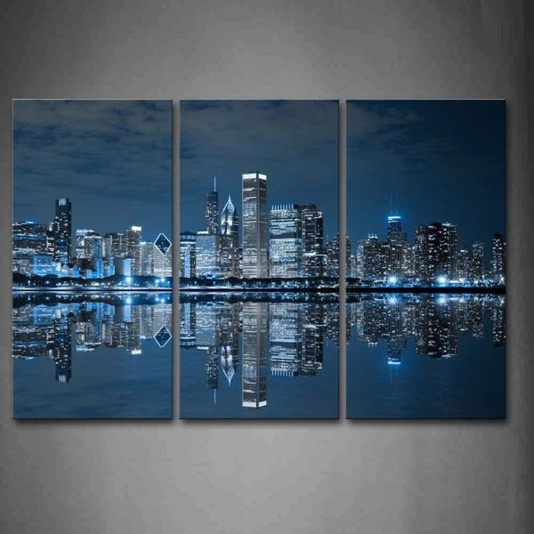 paintings chicago night color blue cool buildings 3pcs canvas home wall decoration
paintings chicago night color blue cool buildings 3pcs canvas home wall decoration