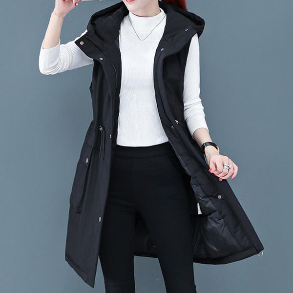 women's vests women autumn winter vest waistcoat long cotton jacket loose oversize solid sleeveless hooded with pocket #t2g, Black;white
women's vests women autumn winter vest waistcoat long cotton jacket loose oversize solid sleeveless hooded with pocket #t2g, Black;white