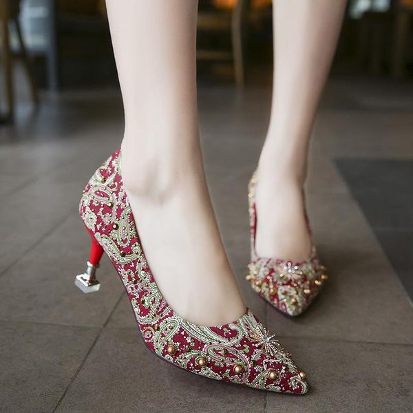 dress shoes summer luxury pearl women pointed toe pumps suede leisure high heels boat wedding tenis feminino zapatillas mujer, Black
dress shoes summer luxury pearl women pointed toe pumps suede leisure high heels boat wedding tenis feminino zapatillas mujer, Black