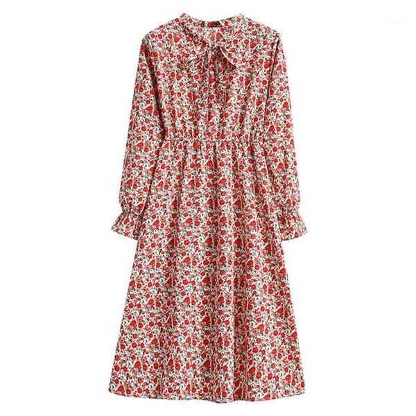 casual dresses spring autumn bottoming dress women long sleeve retro collar slim floral printing chiffon vestidos, Black;gray
casual dresses spring autumn bottoming dress women long sleeve retro collar slim floral printing chiffon vestidos, Black;gray