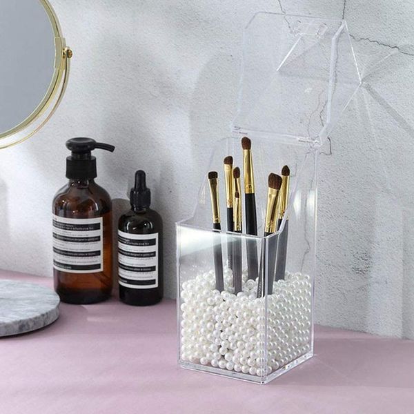 makeup brush organizer holder with dustproof lid cosmetic storage transparent acrylic box boxes & bins
makeup brush organizer holder with dustproof lid cosmetic storage transparent acrylic box boxes & bins