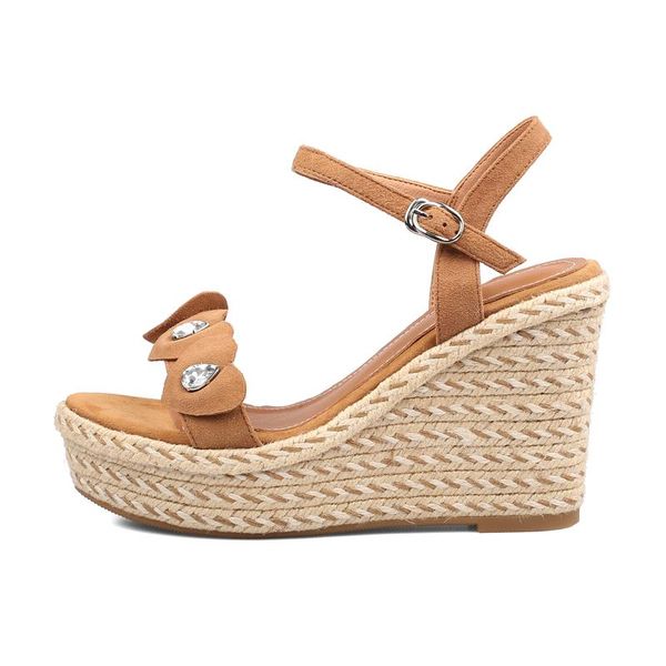 dress shoes summer women wedges sandals fashion pure color buckle genuine leather party platform consice, Black
dress shoes summer women wedges sandals fashion pure color buckle genuine leather party platform consice, Black