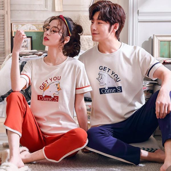 couple pajama sets summer spring lover pijama set soft house wear cotton cute rabbit print + pants women pajamas sets, Black;red
couple pajama sets summer spring lover pijama set soft house wear cotton cute rabbit print + pants women pajamas sets, Black;red