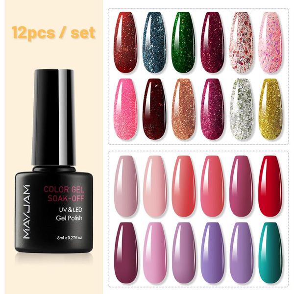 nail polish 12pcs 8ml gel set soak off uv led semi permanent varnish hybrid varnishes long lasting for nails art design
nail polish 12pcs 8ml gel set soak off uv led semi permanent varnish hybrid varnishes long lasting for nails art design