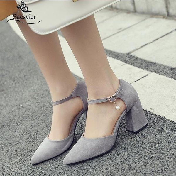 dress shoes sgesvier 2021 spring fashion women pumps thick high heels pointed toe office lady ankle strap woman size 32-46 ox190, Black
dress shoes sgesvier 2021 spring fashion women pumps thick high heels pointed toe office lady ankle strap woman size 32-46 ox190, Black