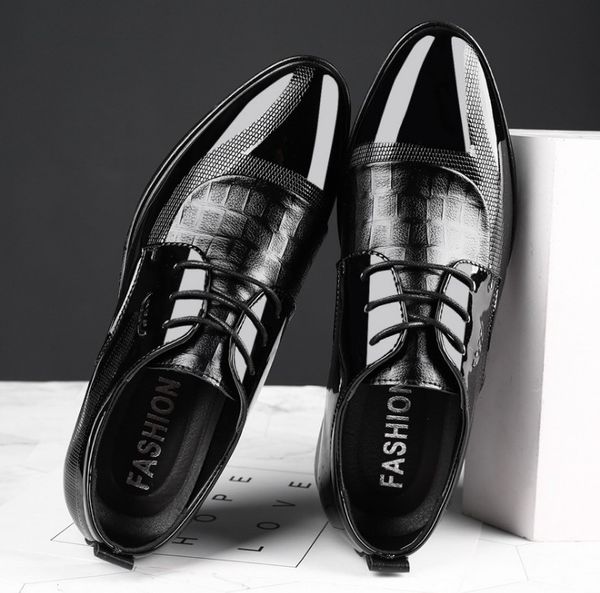 fashion slip on men designer dress shoes oxfords business classic leather men's wedding suits luxurys office work casual shoe, Black
fashion slip on men designer dress shoes oxfords business classic leather men's wedding suits luxurys office work casual shoe, Black