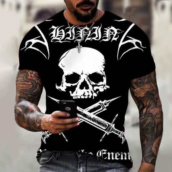 men's t-shirts male personality 3d printing skull pattern t-shirt round neck short-sleeved fashion rock casual halloween shirt, White;black
men's t-shirts male personality 3d printing skull pattern t-shirt round neck short-sleeved fashion rock casual halloween shirt, White;black