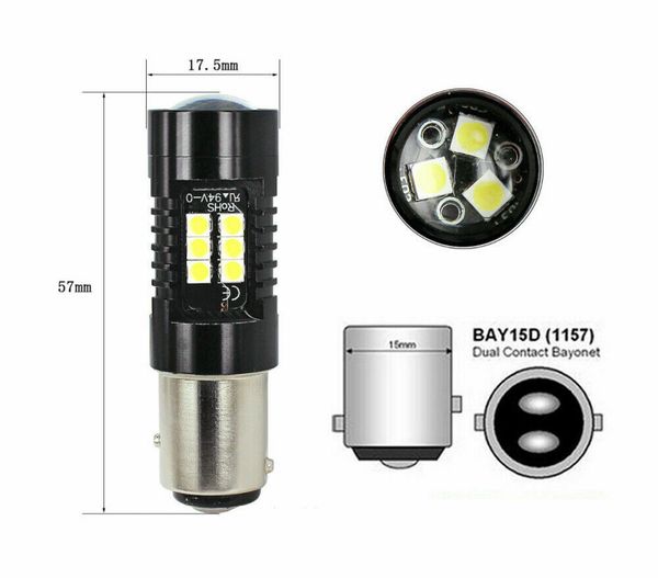 10pcs 1157 bay15d p21w 3030 21 smd led car tail backup reverse light bulb white
10pcs 1157 bay15d p21w 3030 21 smd led car tail backup reverse light bulb white
