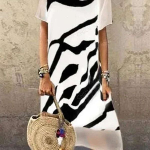 spring and summer chiffon stitched animal print short sleeve dress for women, Black;gray
spring and summer chiffon stitched animal print short sleeve dress for women, Black;gray