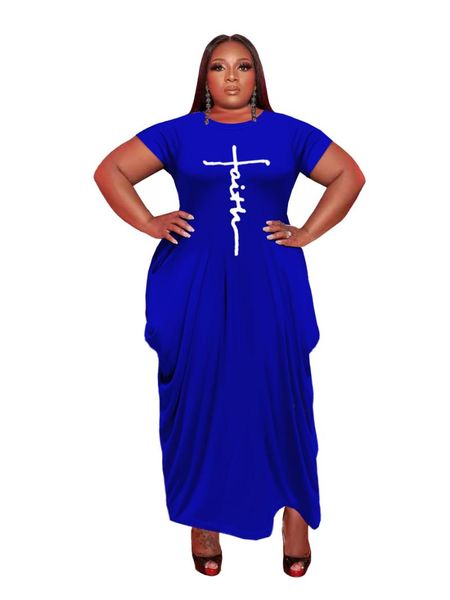 plus size dresses summer letter print o-neck long dress women casual loose short sleeve robe maxi vestidos large 5xl, Black
plus size dresses summer letter print o-neck long dress women casual loose short sleeve robe maxi vestidos large 5xl, Black