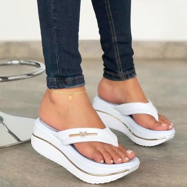 slippers women high heels thick bottom slides summer casual beach shoes big size wedge platform sandals mules slipper female flip flops, Black
slippers women high heels thick bottom slides summer casual beach shoes big size wedge platform sandals mules slipper female flip flops, Black