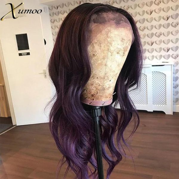 lace wigs xumoo purple colored front pre plucked natural wave baby hair brazilian remy virgin human for black women, Black;brown
lace wigs xumoo purple colored front pre plucked natural wave baby hair brazilian remy virgin human for black women, Black;brown