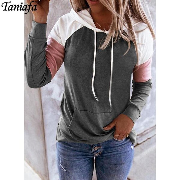 women's hoodies & sweatshirts autumn and winter fashion women sweatshirt contrast long-sleeved hooded plus size sweaashirt, Black
women's hoodies & sweatshirts autumn and winter fashion women sweatshirt contrast long-sleeved hooded plus size sweaashirt, Black