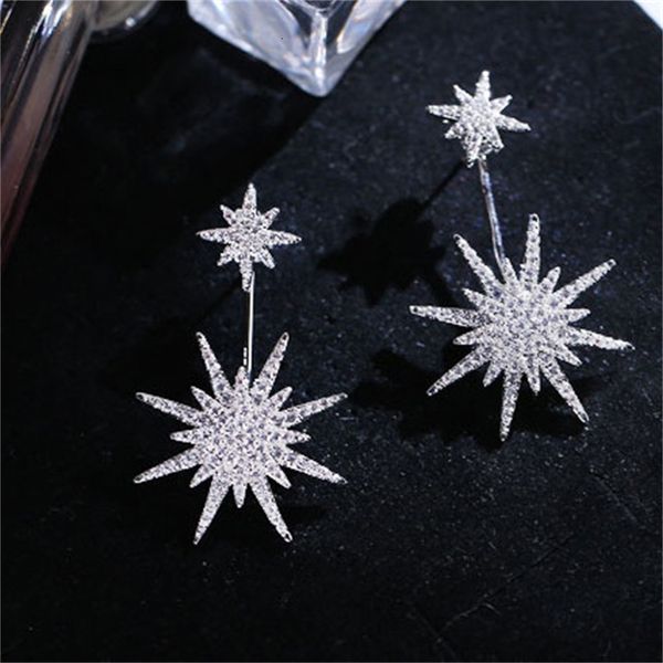 new fashion silver earrings rice word sun back hanging silver ear nail women's micro inlaid diamond super ear jewelry, Golden
new fashion silver earrings rice word sun back hanging silver ear nail women's micro inlaid diamond super ear jewelry, Golden