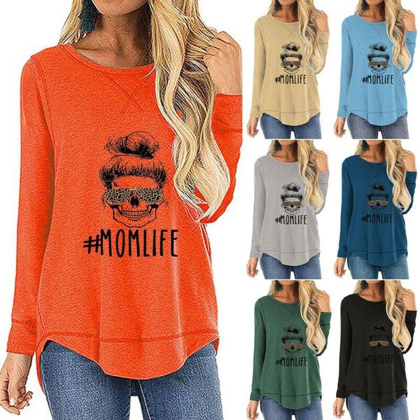 women's t-shirt women long sleeve jumper tunic ladies basic pullover print plus size, White
women's t-shirt women long sleeve jumper tunic ladies basic pullover print plus size, White