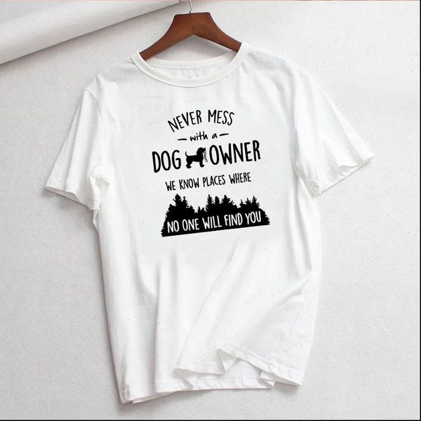 womens women t shirt short sleeve ladies never mess with a dog funny letter forest print clothes tee, White
womens women t shirt short sleeve ladies never mess with a dog funny letter forest print clothes tee, White