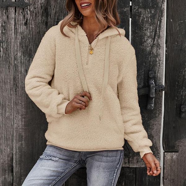 women's hoodies & sweatshirts fleece long sleeve pullover hoodie autumn winter warm zipper pocket coat sweatshirt, Black
women's hoodies & sweatshirts fleece long sleeve pullover hoodie autumn winter warm zipper pocket coat sweatshirt, Black