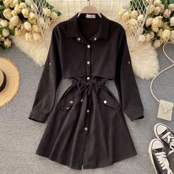 2021 new women short spring autumn turn down collar single-breasted casual es ladies shirts l8e7, Black;gray
2021 new women short spring autumn turn down collar single-breasted casual es ladies shirts l8e7, Black;gray