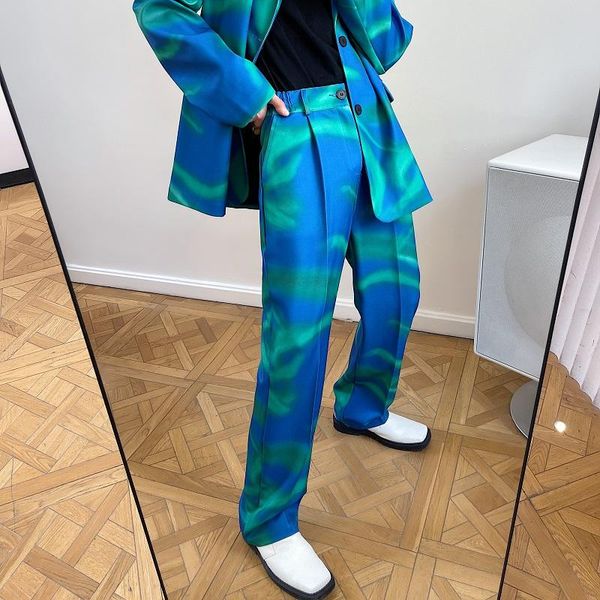 men's pants suit straight spring and autumn style personality color urban youth fashion trend leisure loose large, Black
men's pants suit straight spring and autumn style personality color urban youth fashion trend leisure loose large, Black