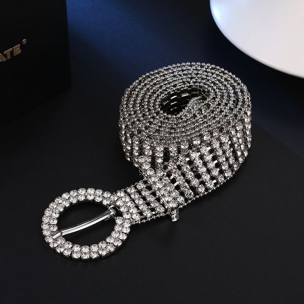 designer recommends women's diamond belt chain luxurious atmosphere diamond inlaid decoration full diamond belt female waist cover, Silver
designer recommends women's diamond belt chain luxurious atmosphere diamond inlaid decoration full diamond belt female waist cover, Silver