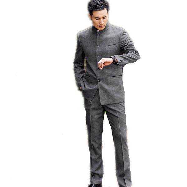 chinese style wedding groom tang suits male stand collar tunic clothing slim spring autumn chinese traditional zhong shan suit, White;black
chinese style wedding groom tang suits male stand collar tunic clothing slim spring autumn chinese traditional zhong shan suit, White;black