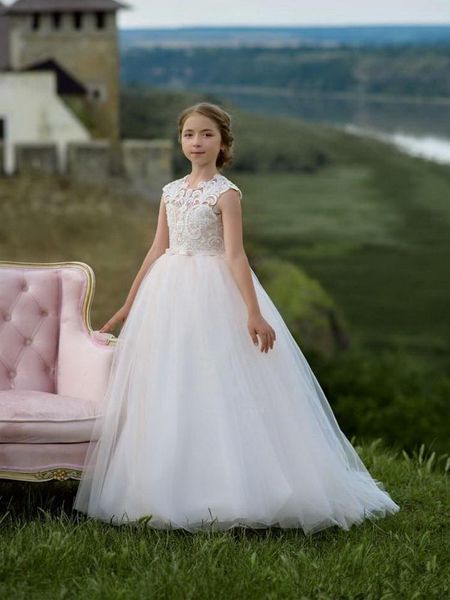 girl's dresses white flower girl for weddings party ceremony gown cap sleeves tulle lace first communion little girls, Red;yellow
girl's dresses white flower girl for weddings party ceremony gown cap sleeves tulle lace first communion little girls, Red;yellow