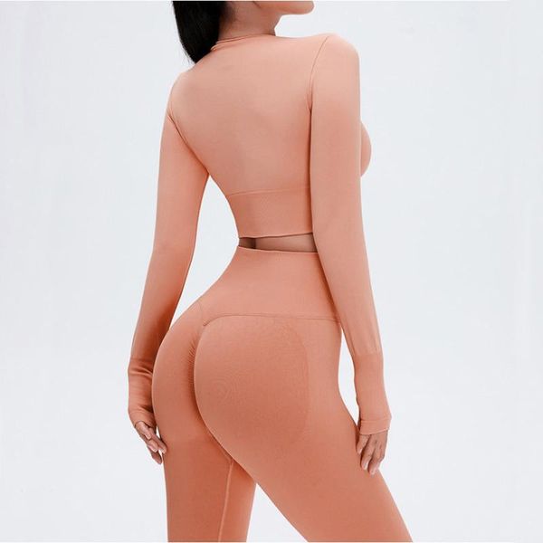 yoga outfit seamless suit elastic fitness sport 2 piece set women long sleeve crop hip lift gym running leggings workout sportswear
yoga outfit seamless suit elastic fitness sport 2 piece set women long sleeve crop hip lift gym running leggings workout sportswear