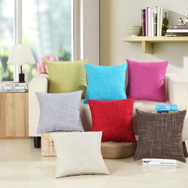 cushion/decorative pillow linen sofa throw cover 45x45cm solid cushion home el office car seat decor cases
cushion/decorative pillow linen sofa throw cover 45x45cm solid cushion home el office car seat decor cases
