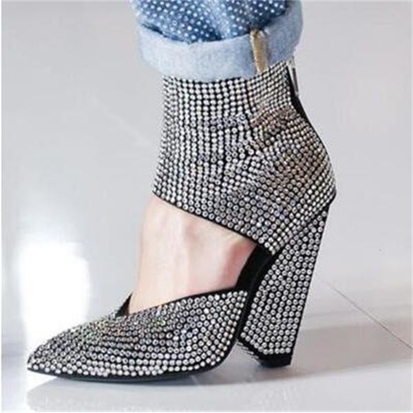 boots size 43 woman mode crystal diamond mark bling gladiator cut 90mm high zip jump back short ankle madam l6si, Black
boots size 43 woman mode crystal diamond mark bling gladiator cut 90mm high zip jump back short ankle madam l6si, Black