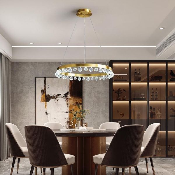 pendant lamps modern led luxury crystal ceiling lamp for living room kitchen bedroom golden circle rings copper chandelier lighting
pendant lamps modern led luxury crystal ceiling lamp for living room kitchen bedroom golden circle rings copper chandelier lighting