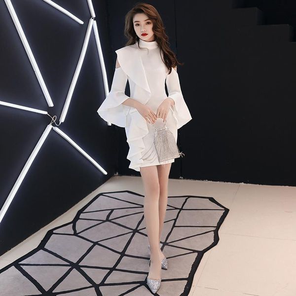 ethnic clothing white exquisite ruffles trim banquet gown office lady elegant slim off shoulder prom dresses temperament formal party d, Red
ethnic clothing white exquisite ruffles trim banquet gown office lady elegant slim off shoulder prom dresses temperament formal party d, Red