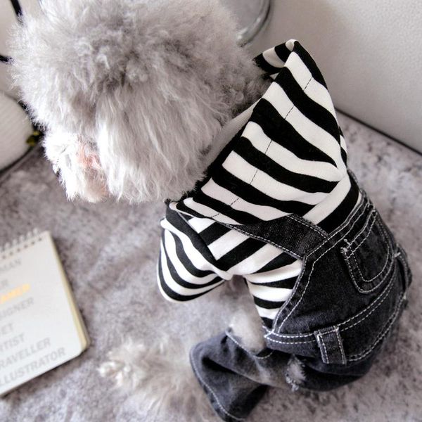 dog apparel clothes autumn and winter stripes jeans suit black cowboy back belt four legged
dog apparel clothes autumn and winter stripes jeans suit black cowboy back belt four legged
