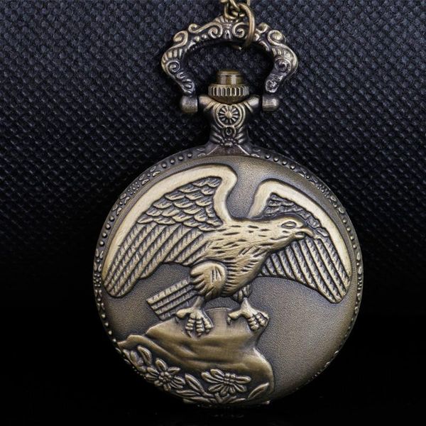 pocket watches antique eagle carved quartz watch steampunk pendant chain men women clock, Slivery;golden
pocket watches antique eagle carved quartz watch steampunk pendant chain men women clock, Slivery;golden