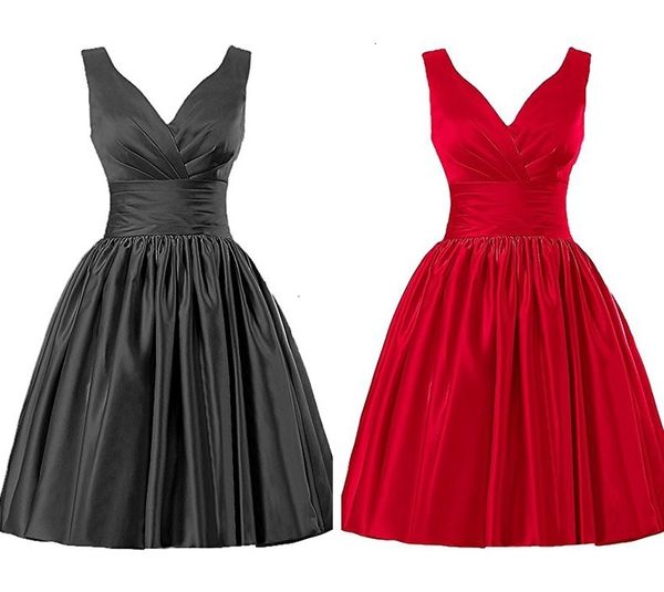 new 2021 pleats short cocktail es bridal banquet wine red stain backless party formal homecoming robe de soiree ic2y, Black 
new 2021 pleats short cocktail es bridal banquet wine red stain backless party formal homecoming robe de soiree ic2y, Black