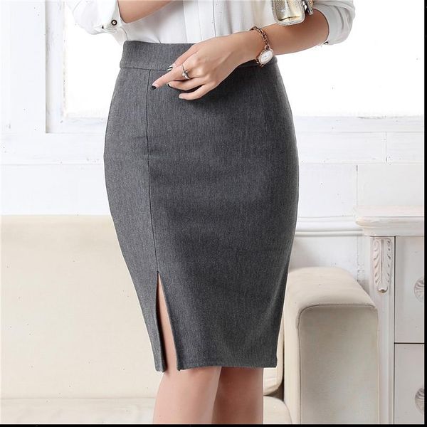 2021 new fashion women office formal pencil skirt spring summer elegant slim front slit midi skirt black gray red ol skirts
2021 new fashion women office formal pencil skirt spring summer elegant slim front slit midi skirt black gray red ol skirts