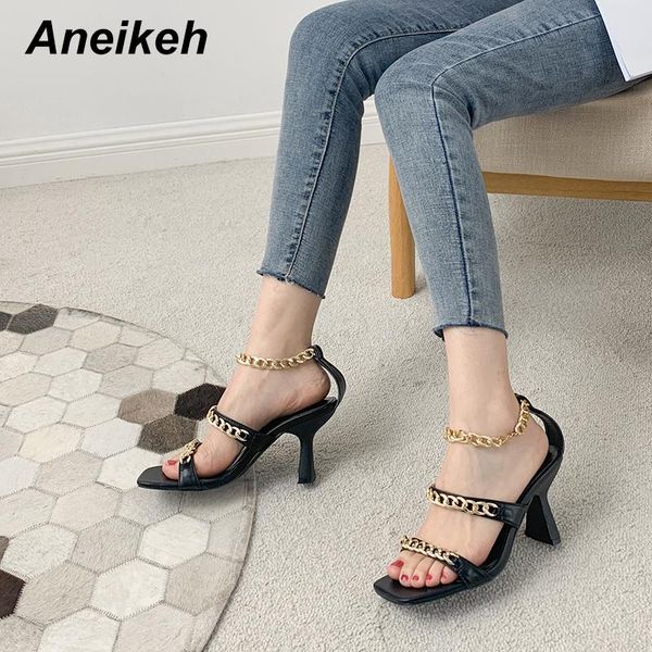 sandals aneikeh women's 2021 summer fashion thin heels open metal decoration dress pu basic buckle strap rome solid black white
sandals aneikeh women's 2021 summer fashion thin heels open metal decoration dress pu basic buckle strap rome solid black white