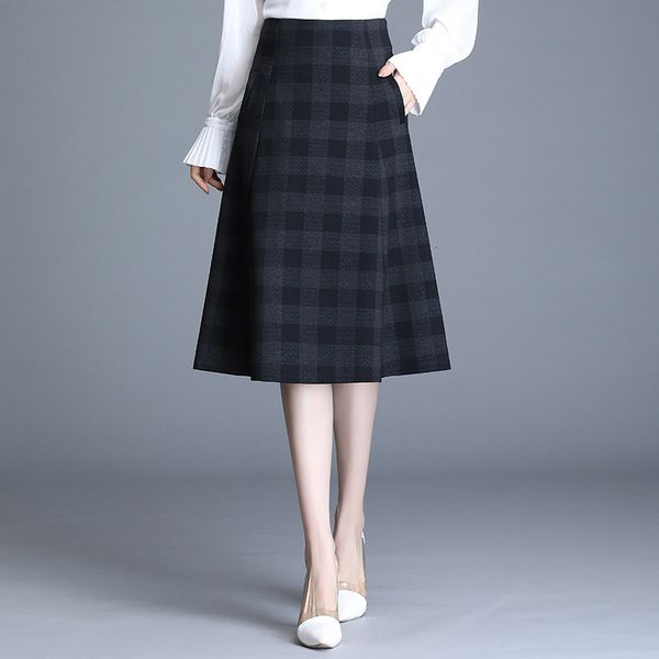 skirts woolen plaid women's 2021 autumn winter korean loose fashion medium long high waist thin a-line skirt, Black
skirts woolen plaid women's 2021 autumn winter korean loose fashion medium long high waist thin a-line skirt, Black
